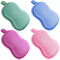 4 Pieces Baby Bath Sponge, Soft and Absorbent Cotton Sponge for Kids Babies (Red, Purple, Green, Blue)