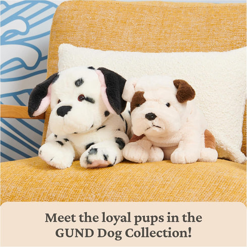 0 14 GUND Checkers Dalmatian Puppy Plush, Stuffed Animal Dog for Ages and Up, White/Black