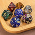 DND Dice Set, 42 Pcs Polyhedral Dice Set with Colorful Animal Pattern Dice Bag and PU Leather Dice Tray