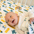 Surf-Themed Muslin Crib Sheet by Bebe au Lait