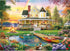HQXXJW 300 Piece Puzzle for Adults, Large Piece Elderly Jigsaw Puzzle, Lakeside Villa