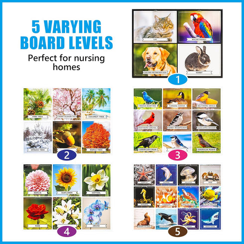 Assistex Matching Game Activity Board - Dementia Activities for Seniors - Memory Games for Adults with Alzheimers