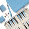 Lingle Backgammon Sets for Adults, Classic Board Game with Folding Faux Leather Backgammon