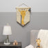Giraffe-Themed Nursery Wall Art Banner - Yellow Canvas Decor
