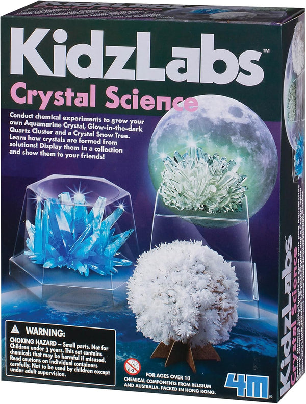 4M Kidzlabs Crystal Science Kit - Educational DIY STEM Toys Lab Experiment for Kids & Teens Gift