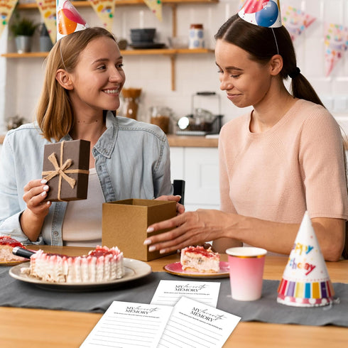 25 Set A06 Birthday Party Games, My Favorite Memory, Pcs Card for Guests, Fun Birthday Game for Teen Adults
