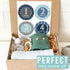 Hadley Designs 16 Monthly Baby Milestone Stickers for Baby Boy - Blue