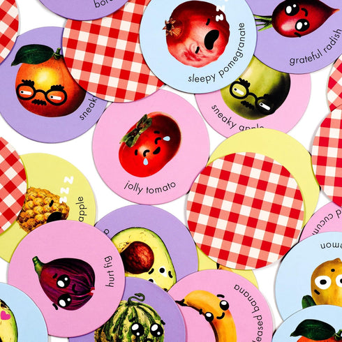 BlueMilk Moody Food by Chunky Deli - A New Twist on 6 Classic Card Games for Family Game Night