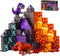 GobiDex Dinosaur Toys Magnetic Tiles Lava Cave Dinosaur World Set - Magnetic