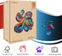 Unique Wooden Jigsaw Puzzles - Agate Octopus, 300 Pcs Medium Size, Luxurious Animal Shaped Wood Puzzle