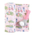 Set Pink Golf Swaddle and Rattle - Adorable Baby Essentials