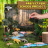 37PCS Set, Rainforest Animals Figures Toys Rainforest Diorama Supplies Include Jungle Animal Figurines,Trees, Moss