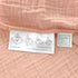 SwaddleDesigns Cotton Muslin Swaddle Blanket, Receiving Blanket for Baby Boys & Girls, 46x46 Inches, Peach Blush