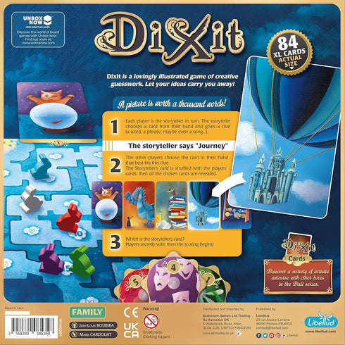 Dixit Board Game, Ages 8+, 3 to 8 Players, 30 Minutes Playing Time