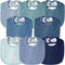Muslin Baby Bibs for Unisex Boys Girls, Cotton Drool Bibs, Adjustable Newborn