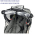 LLUFO Baby Car Seat Rain Cover Universal Weather Shield Waterproof,Easy Access Zipper,Side Ventilation,EVA