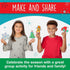 7 6+) Creativity for Kids Holiday Easy Sparkle Window Art Craft Kit: Create Window Art Designs, Holiday Crafts