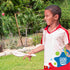 Wooden Paddle Ball Set of 2 - Fun Classic Indoor Outdoor Toy with Red Carry Bag for Boys and Girls