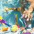 Playset 4 Summer 3+ B. toys Shark Scoop Diving Pool with Finley & Snacks Encourages Active Play & Coordination Easy