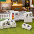Deekin 24 Pcs Mini Cinder Blocks, 1/12 Scale Miniature Concrete Building Blocks for Dollhouse Accessories