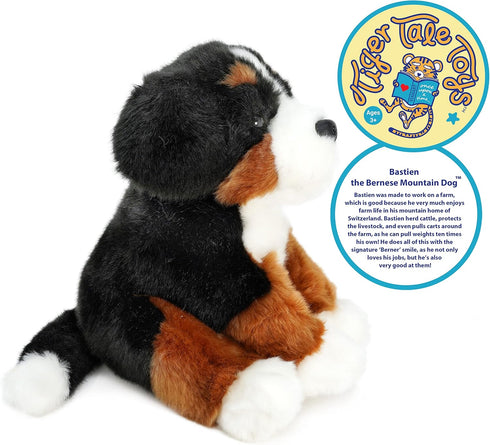 VIAHART Bastien The Bernese Mountain Dog, 13 Inch Stuffed Animal Plush by TigerHart Toys