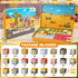 CREAFOMIFE 54 3+, Pcs Mini Magnetic Blocks Travel Toys with Portable Iron Storage Box for Kids Construction Themed