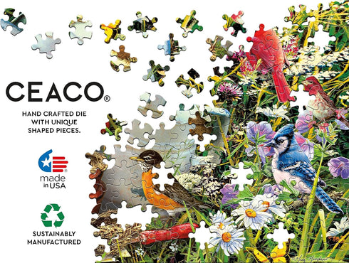 Ceaco - Space Saver - Garden Birds - 300 Piece Jigsaw Puzzle