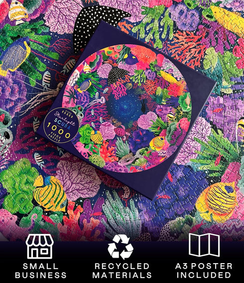 1000 1000 26.5 inches Elena Essex Round Puzzles for Adults Pieces - Starlight Scuba | Piece Puzzles for Adults | Jigsaw