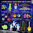 5 Set 3 4 5 6 Galaxy Sensory bin, Gemstone Dig Kit,Galaxy Excavation Gem Kit with Real Gemstones for Kids,Space Planet