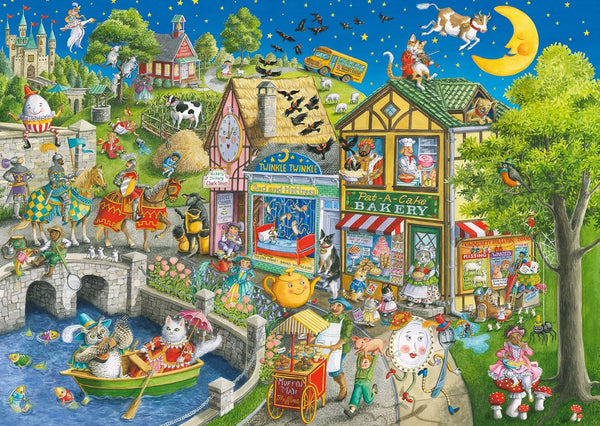 Ravensburger Mother Gooseville 1000Piece Jigsaw Puzzle | Premium Linen-Structured Paper | Enchanting