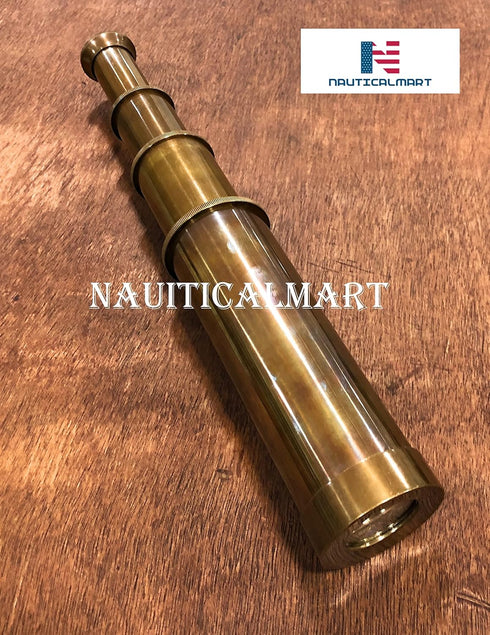 NauticalMart Maritime Brass Antique Telescope Vintage Functional Spyglass Sailor Gifts