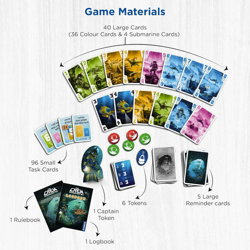 The Crew - Mission Deep Sea | Cooperative Card Game for 2 to 5 Players, Ages 10+, Trick-Taking with 32 Levels of