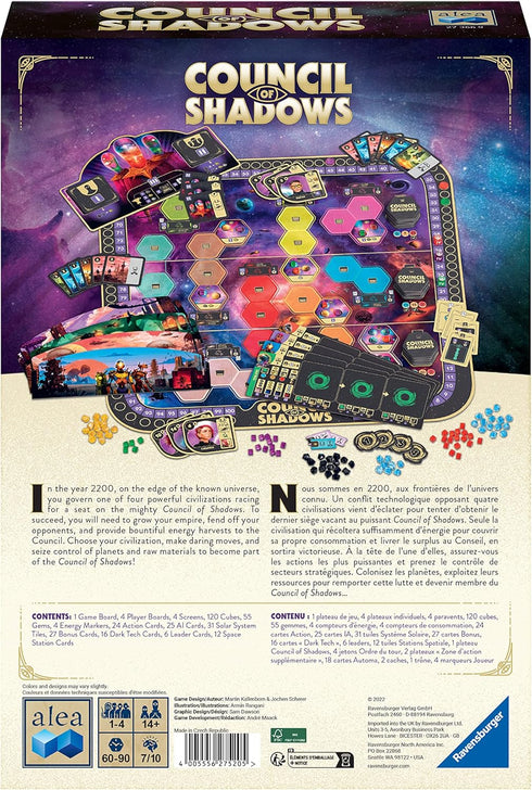 Ravensburger Council of Shadows - Alea Space Strategy Board Game for Ages 14 & Up
