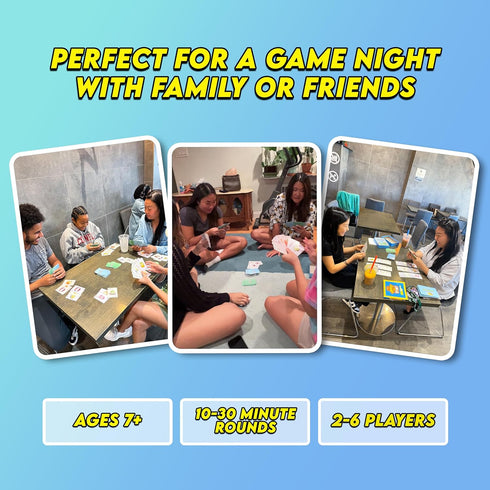 Potluck Showdown 7+ 2-6 10-30 Asian Food Card Game | Family-Friendly Strategy Game for Adults, Teens, & Kids | Ages |