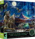 Ceaco Glow in The Dark Jigsaw Puzzle, The Beauty of Wolves, 750 Piece Puzzle for Adults