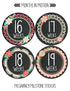 Pregnancy Weekly Belly Growth Stickers - Large Set of 36, Maternity Keepsake Photo Prop