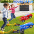 NIPLOOOW 2 6 3 4 5 6 7 8 Rocket Toy Car Launcher, Race Car and Foam Rockets, Outdoor Outside Backyard Toys for Boys