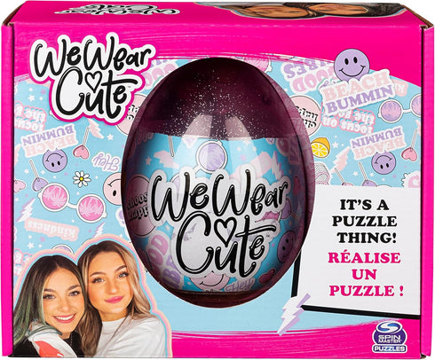 We Wear Cute, 100-Piece Surprise Puzzle in Egg Easter Basket Stuffer with TIK Tok YouTube Stickers, for Kids & Teens Ages 8 and Up