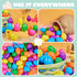 500 2.3" JOYIN PCS Easter Eggs, Empty Plastic Eggs Fillable Colorful Bright Eggshell Bulks for Easter Hunt, Filling