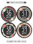 Pregnancy Weekly Belly Growth Stickers - Large Set of 36, Maternity Keepsake Photo Prop