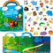 Reusable Jelly Sticker Book, 36 Wild Animals Thick Jelly Stickers Waterproof Gel
