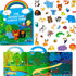 Reusable Jelly Sticker Book, 36 Wild Animals Thick Jelly Stickers Waterproof Gel
