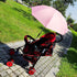 STARRY CITY 50+ Baby Pram Umbrella with Adjustable Universal Clamp,Children Buggy Sun-Proof Parasol with Clip On UPF