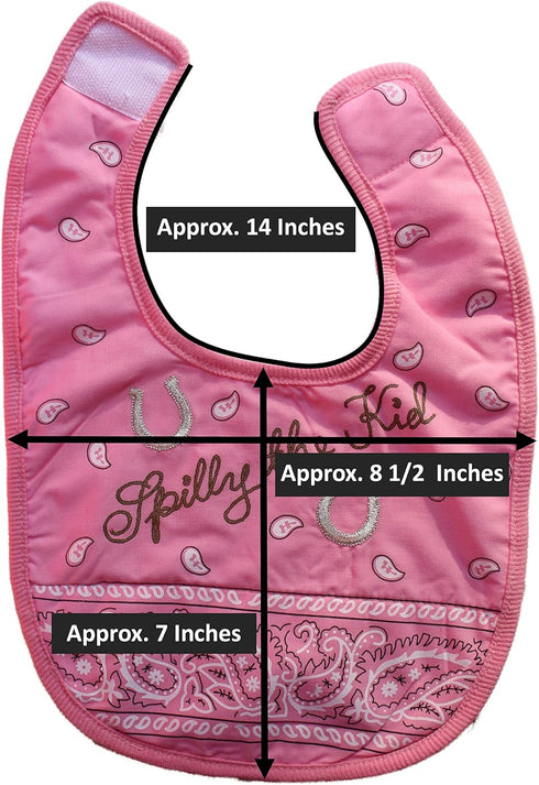 Western Bandana Spilly The Kid Infant Baby Bib
