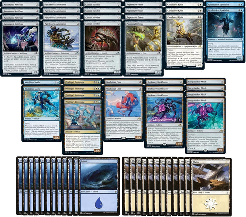 Elite Azorius Vehicles Deck - Blue White, Powerful Custom Built Deck for Magic The Gathering - MTG - 60 Cards