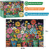 300 8-10 10-12,Fantasy 20.5x15in Piece Puzzles for Adults,Butterfly Flower Jigsaw Puzzle for Adults Kids Elderly,Large