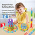 RAINBOW TOYFROG Snap-N-Twist Building Blocks - 270 Piece Set of Flexible Interlocking STEM Toys for 5 to 12