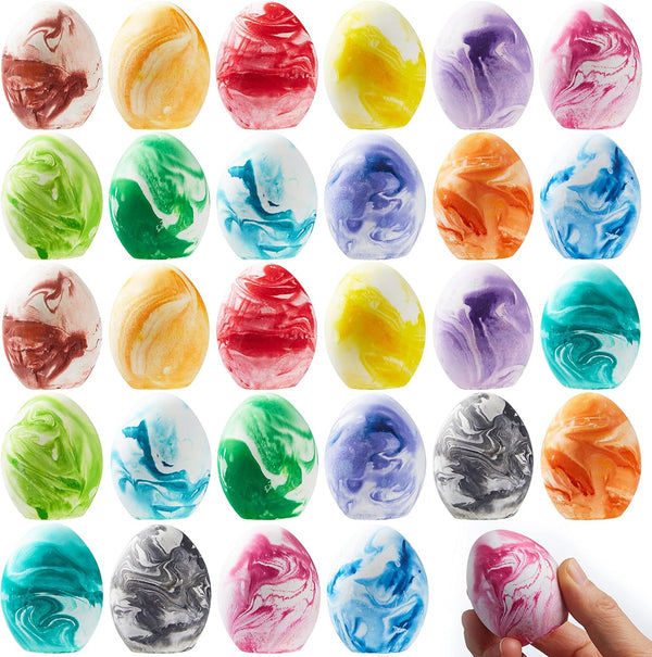 JOYIN 28 Pcs Easter Sidewalk Chalk Eggs Set, Easter Eggs Chalks, Gifts