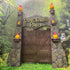 12inches Realistic Dinosaur Park Gate with Log, Nest of Eggs, Stone, Great Addition to Dino Toys, Truck or RC Dinosaur