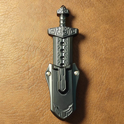 SKEDC Sword Fidget Slider, EDC Fidget Sword Fidget Toys for Adults, Stress Relief Toy Executive Desk Toy for Keep Focus
